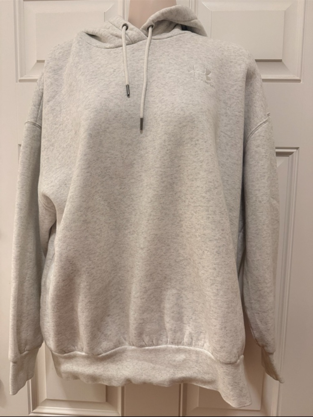 Under Armour Heather Light Gray Pullover Hoodie